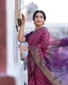 Manchali By Aab Soft Art Silk Jacquard Border Saree 